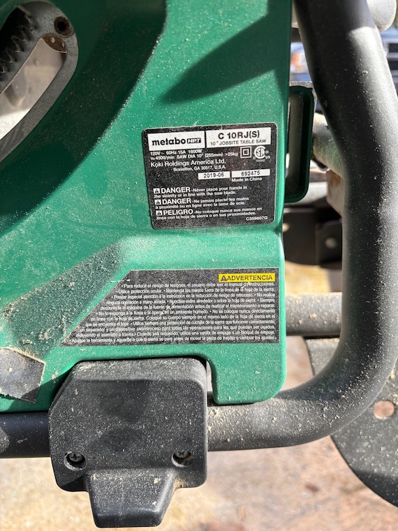 Metabo HPT C10RJS Zero Clearance Insert - Etsy