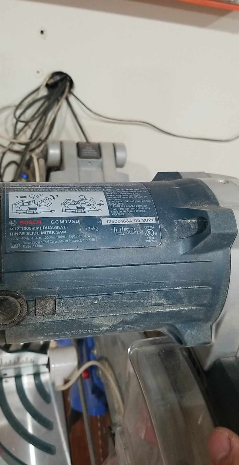 Bosch 12 Miter Saw GCM12SD Zero Clearance Insert Etsy