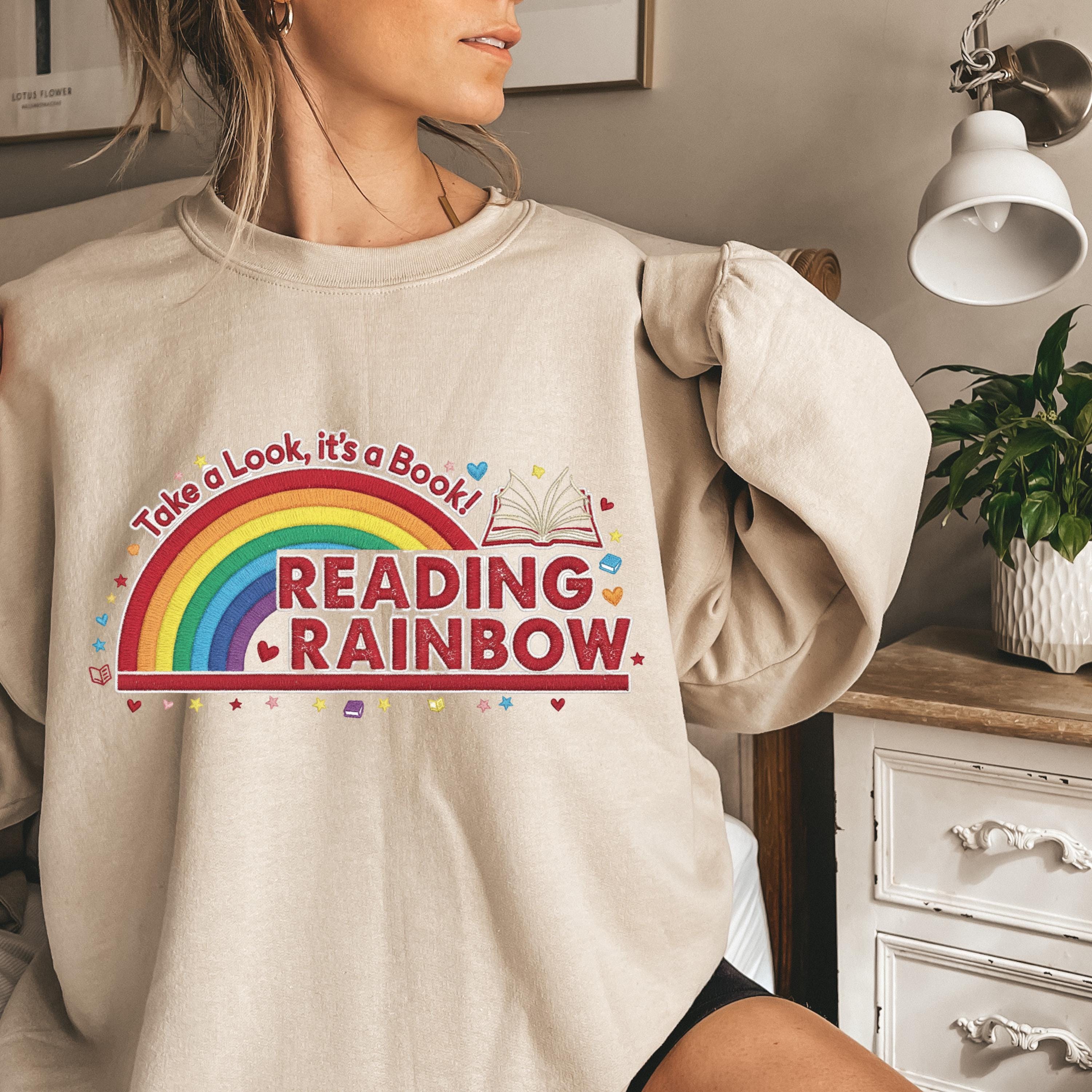 Reading Rainbow PNG, Retro Teacher Design (digital Download) - Etsy