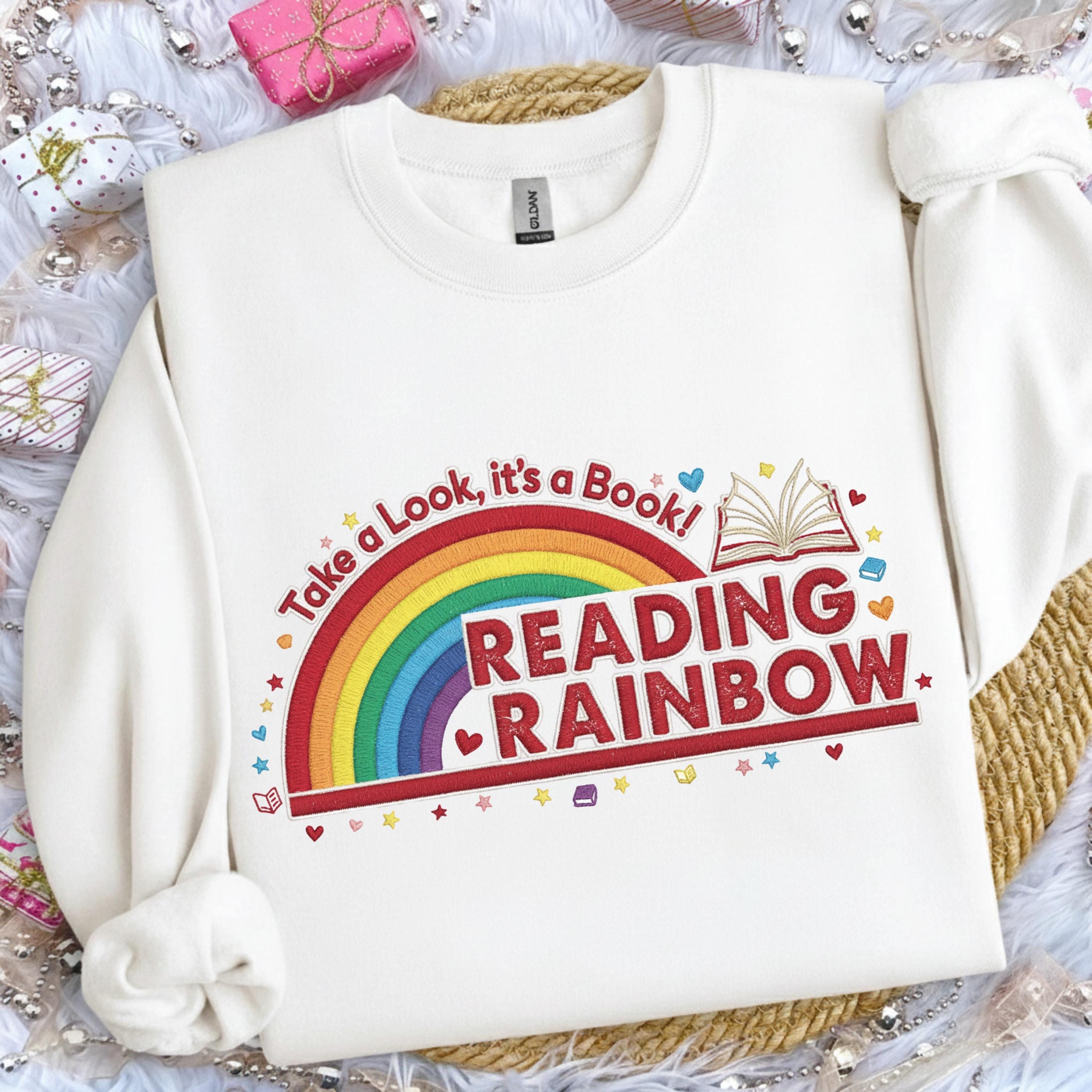 Reading Rainbow PNG, Retro Teacher Design (digital Download) - Etsy