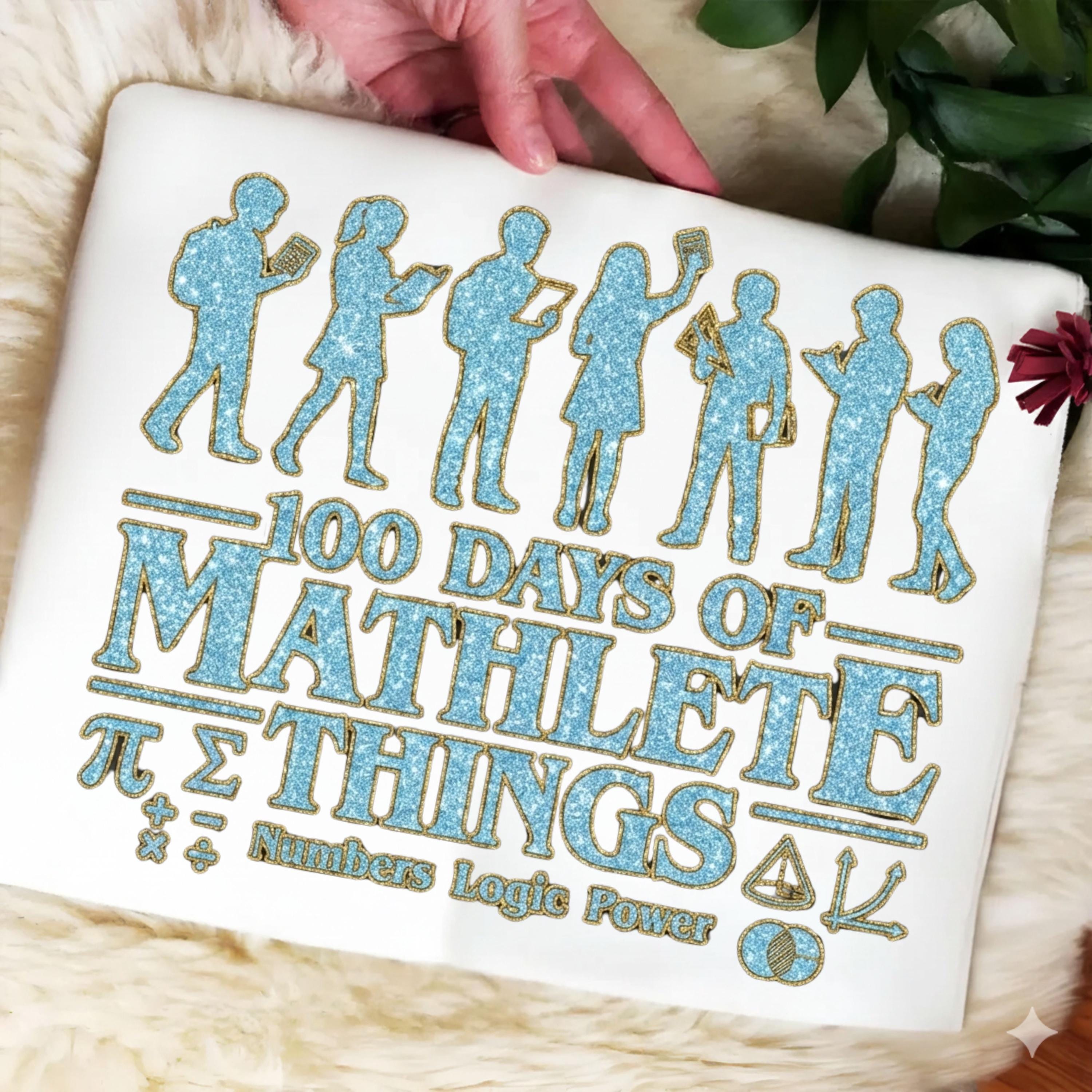 Mathlete Flags 100 Days of Mathlete Things PNG | Math Teacher Gift (digital Download ...