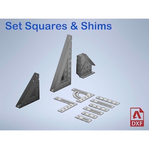 Set Squares & Shims Metric - Laser cutting DXF files