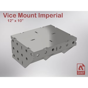 May include: A gray metal vice mount with a 12" x 10" platform and multiple holes. The mount is designed for woodworking and other crafts.