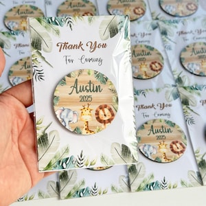 Safari Theme Baby Shower Party Favors, Guest Gift For Birthday Party, Baptism Favor, 1st Birthday Favors, Wild One, Jungle Baby Shower