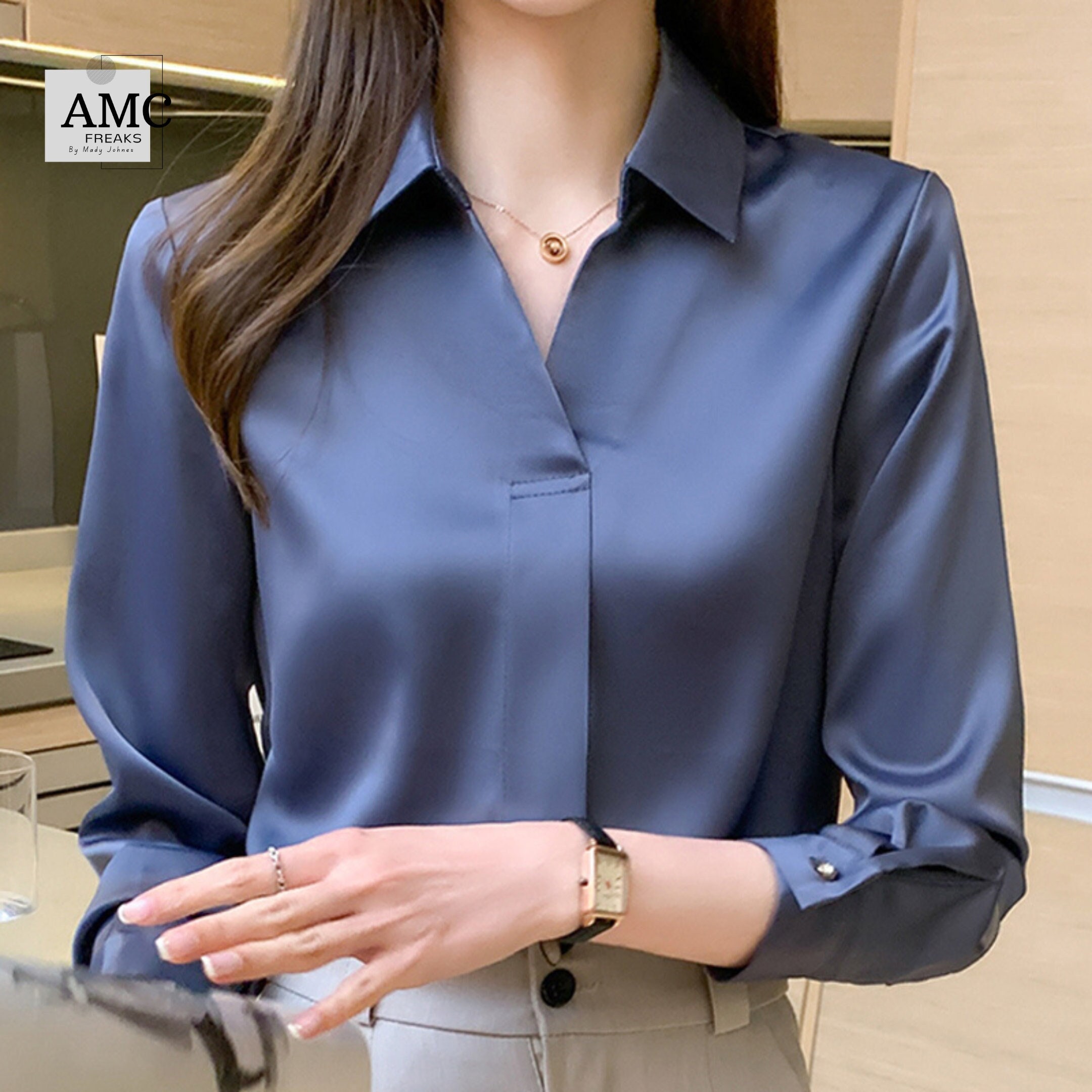 Korean Collar Shirt -  Canada