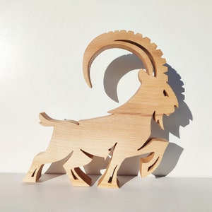 Aries, minimal handmade wooden art