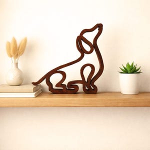 Il Bassotto, arte minimalista in legno fatta a mano