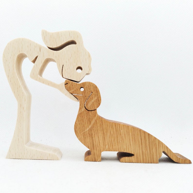 Woman and Dachshund Dog image 3