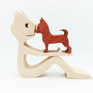 Man and Chiuaua dog