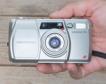 Olympus Superzoom 76S 35mm Film Camera – 38-76mm Zoom Lens, Tested