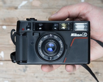 Nikon L35AD / Nikon L35AF / 35mm f/2.8 lens / 35mm Point And Shoot Film  Camera / TESTED