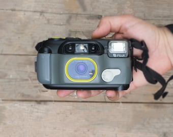 Fuji Cardia Wavee 35mm Film Camera: 28mm f/3.5 Fujinon Wide-Angle Lens, Weather-Resistant