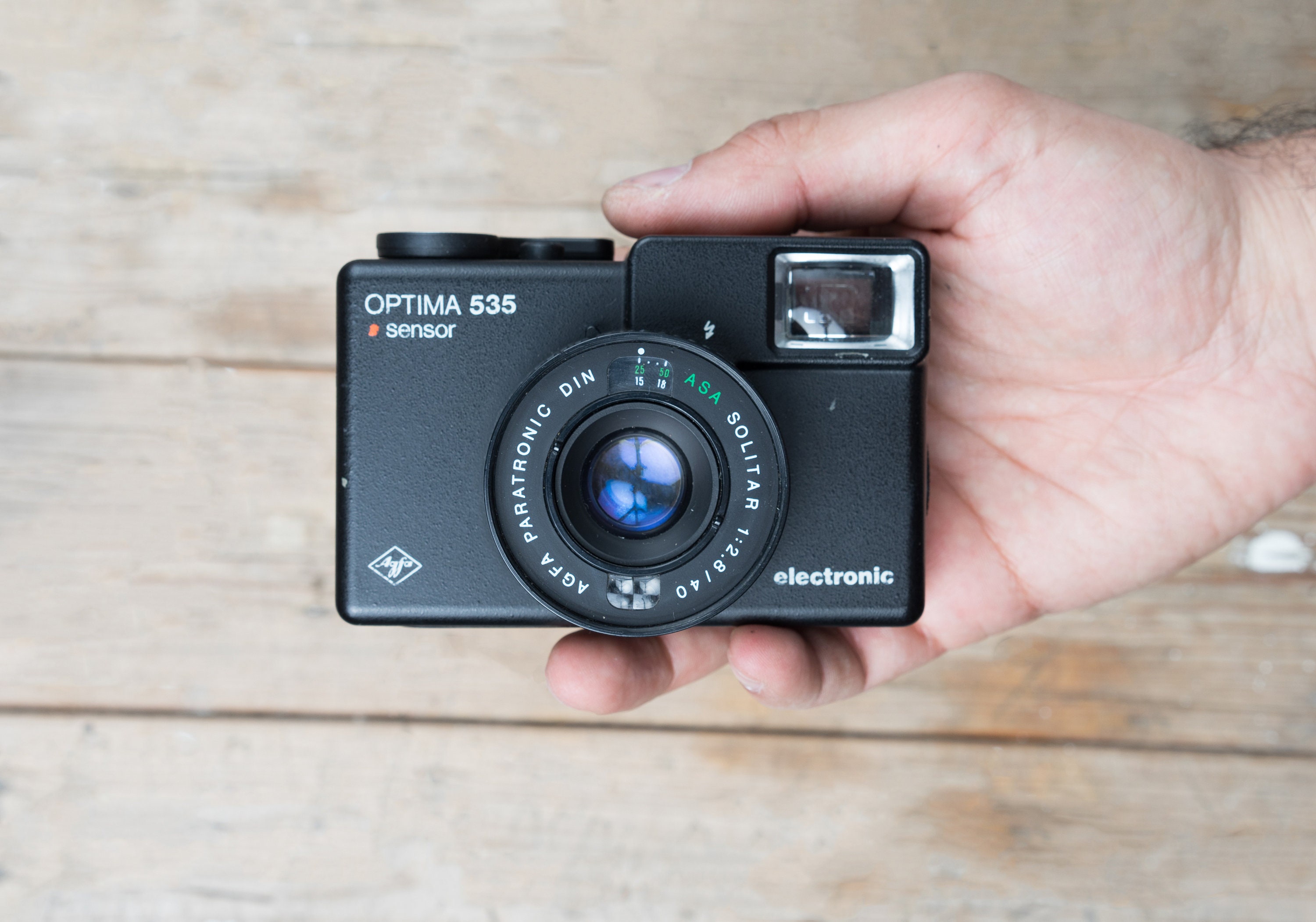 Agfa Optima 535: 35mm Point & Shoot Film Camera With Braun Flash