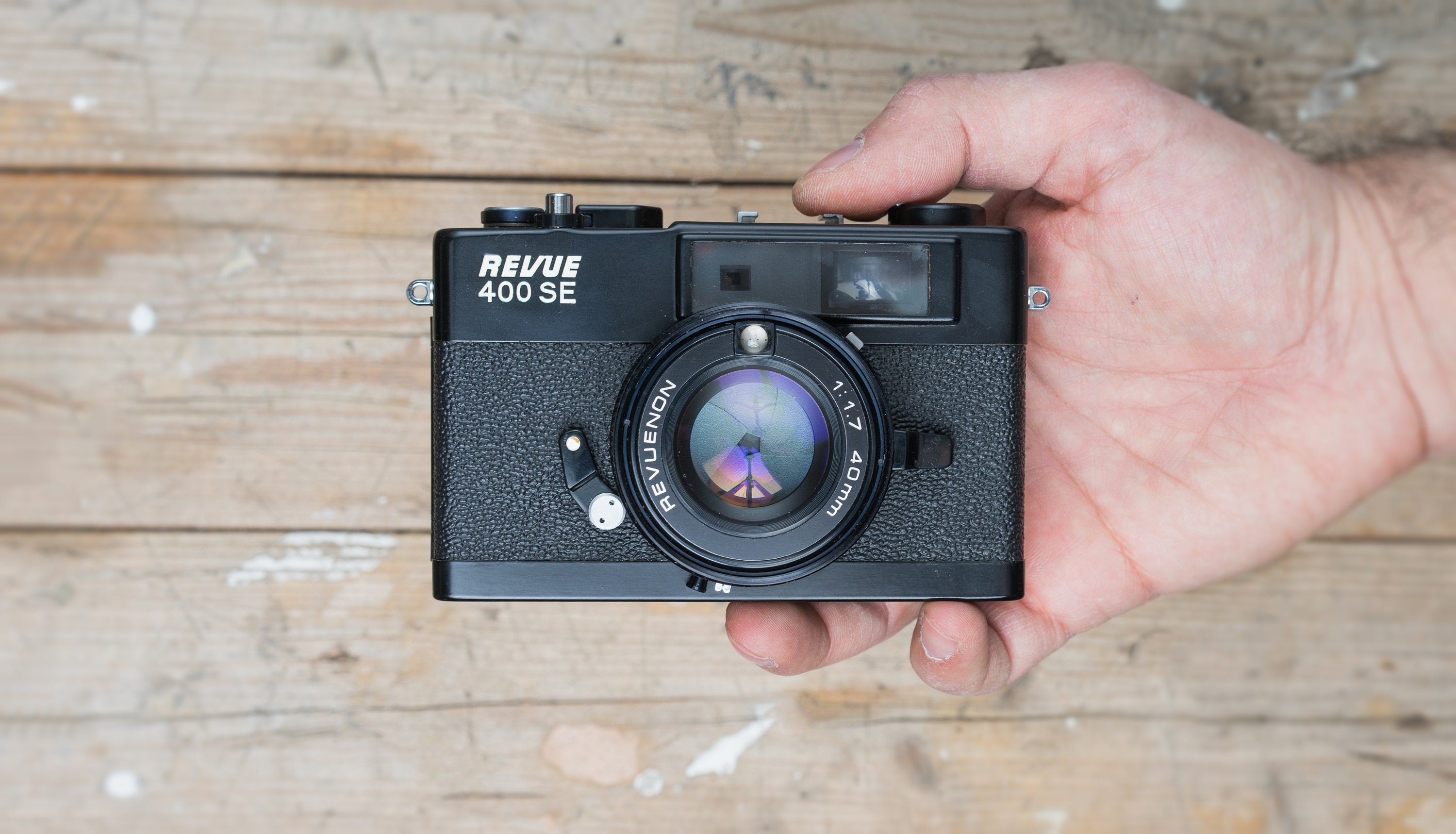 Revue 400S 35mm レンジファインダーカメラ Revue 400 SE 35 mm Messsucherfilm Kamera - f/1,7 Revuenon Objektiv