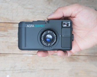 RARE Agfa Compact / Agfa Optima 935  Electronic Compact  / Agfa Solinar 39mm f/2.8 Lens / 35mm Zone Focus Point & Shoot Film Camera / TESTED