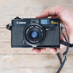 Canon A35 DATELUX / Canon 34 mm f/2.8 Lens / 35mm film Point-and-Shoot camera  / TESTED