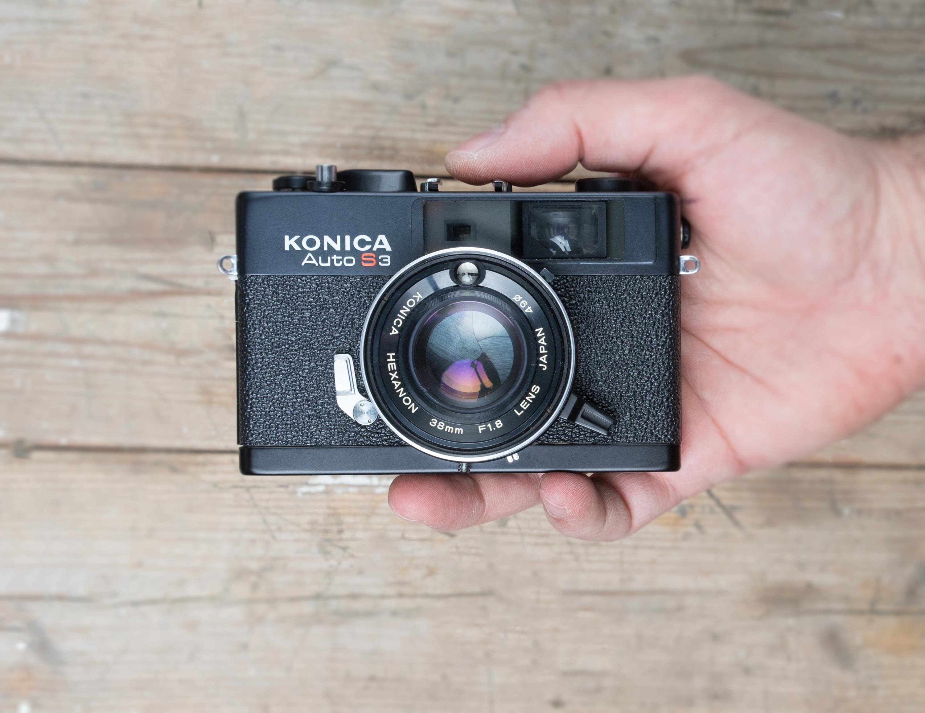 フィルムカメラ KONICA C3EF BOXED Konica Auto S3 + Konica X-24 Flash, 38mm F/1.8 Hexanon Lens