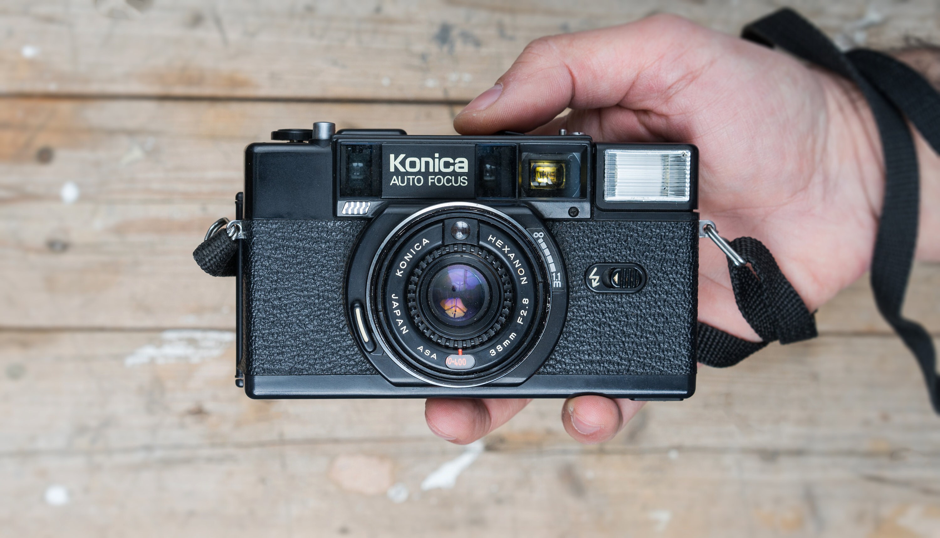 RARE Konica C35 AF2 / Hexanon 38mm F/2.8 Lens / Black 35mm Film