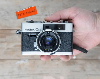 Konica C35 Automatic: 35mm Rangefinder Film Camera with Hexanon Lens