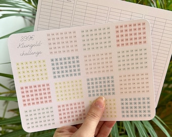 Savings Challenge A5 399Euro Small Change Challenge Envelope Method Budget Planning