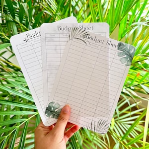 A5 Budget Sheets, Budget Tracker, Umschlagmethode