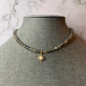 Labradorite Crystal Choker. Labradorite Crystal. Labradorite Choker.