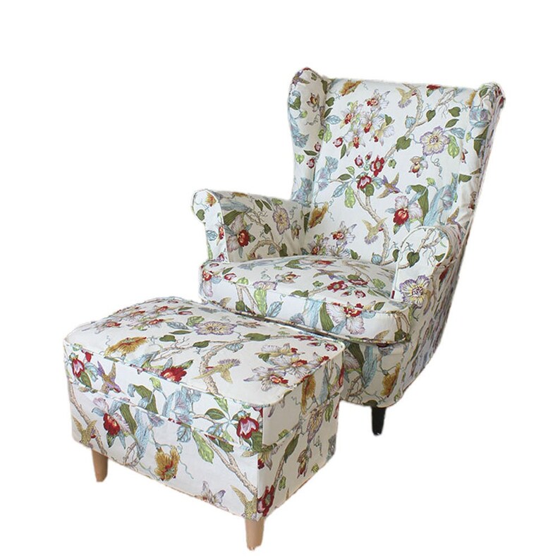 Strandmon Cover Custom Made Ikea Strandmon Wing Chair Cover Etsy