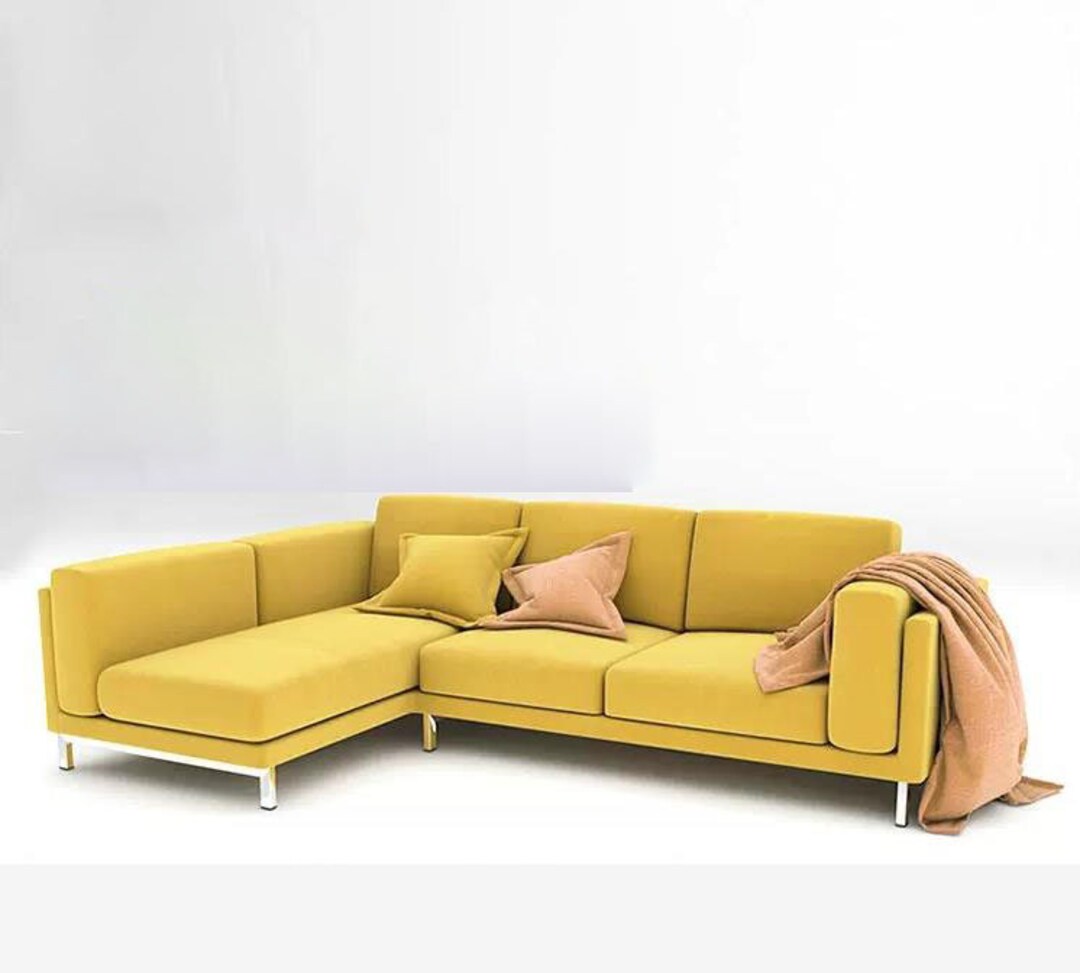 Nockeby Cover Ikea Nockeby 3 Seat With Chaise Sofa Cover Ikea Etsy