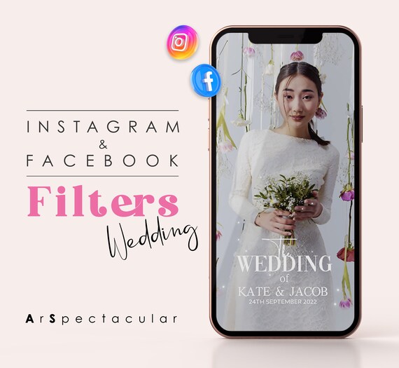 Wedding Filter Instagram Effect Minimalist Wedding Invitations Etsy