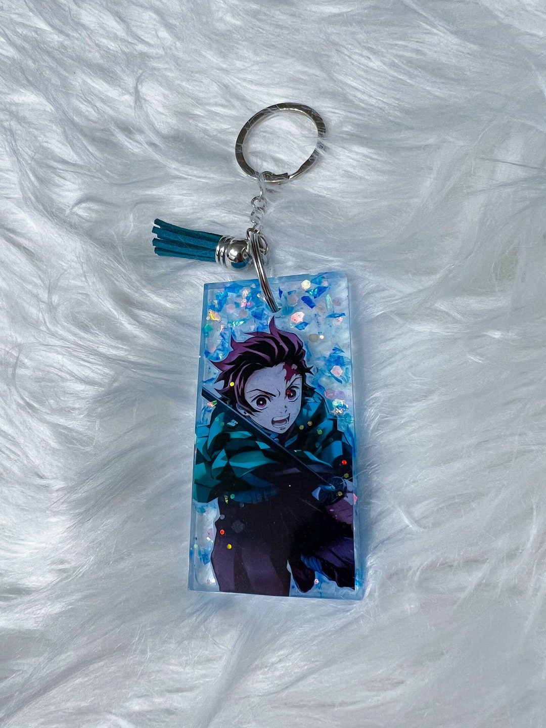 Epoxy Anime Keychain Etsy