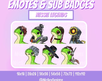 Apex Legends Twitch Sub Badges / Bit badges / Streamer / Youtube / Cheer Badges/ Subscriber Badges / Evolution / Sub Badges / Nessie / Apex