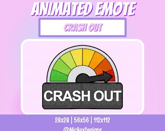 Gesto animado de Twitch Crash Out / Transmisor / Gesto de furia / Gesto de transmisión Crash Out / Vtuber / Gesto Crash Out / Gesto de transmisión Rage / Inclinado