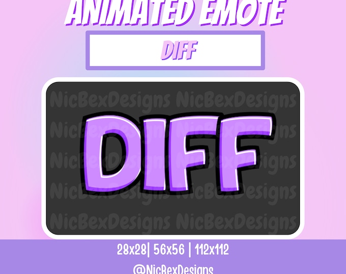 Diff Twitch Animated Emote / Streamer / Youtube / Diff Animated Emote ...