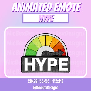 Hype Twitch Animiertes Emote / Streamer / Youtube / Hype Meter Emote / Hype Emote / Stream / Streamer Emotes / Animiertes Twitch Emote / Lustig