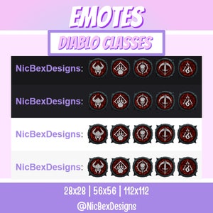 Diablo Sub Badges & Emotes / Bit Badges / Youtube / Twitch Emotes / Sub ...