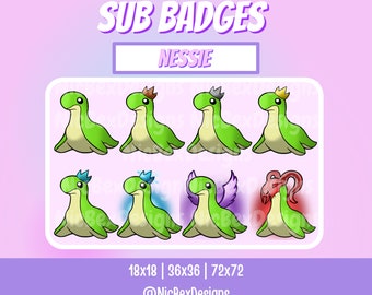 Insignias de suscripción de Twitch de Apex Legends / Insignias de bit / Streamer / Youtube / Insignias de cheer / Insignias de suscriptor / Evolution / Insignias de suscripción / Nessie / Apex