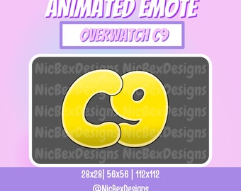 Overwatch Animado Twitch Emote / Streamer / Youtube / Cheer / Overwatch Emote / OW2 / Overwatch 2 Emotes / c9 Emote / Stream Animated Emote