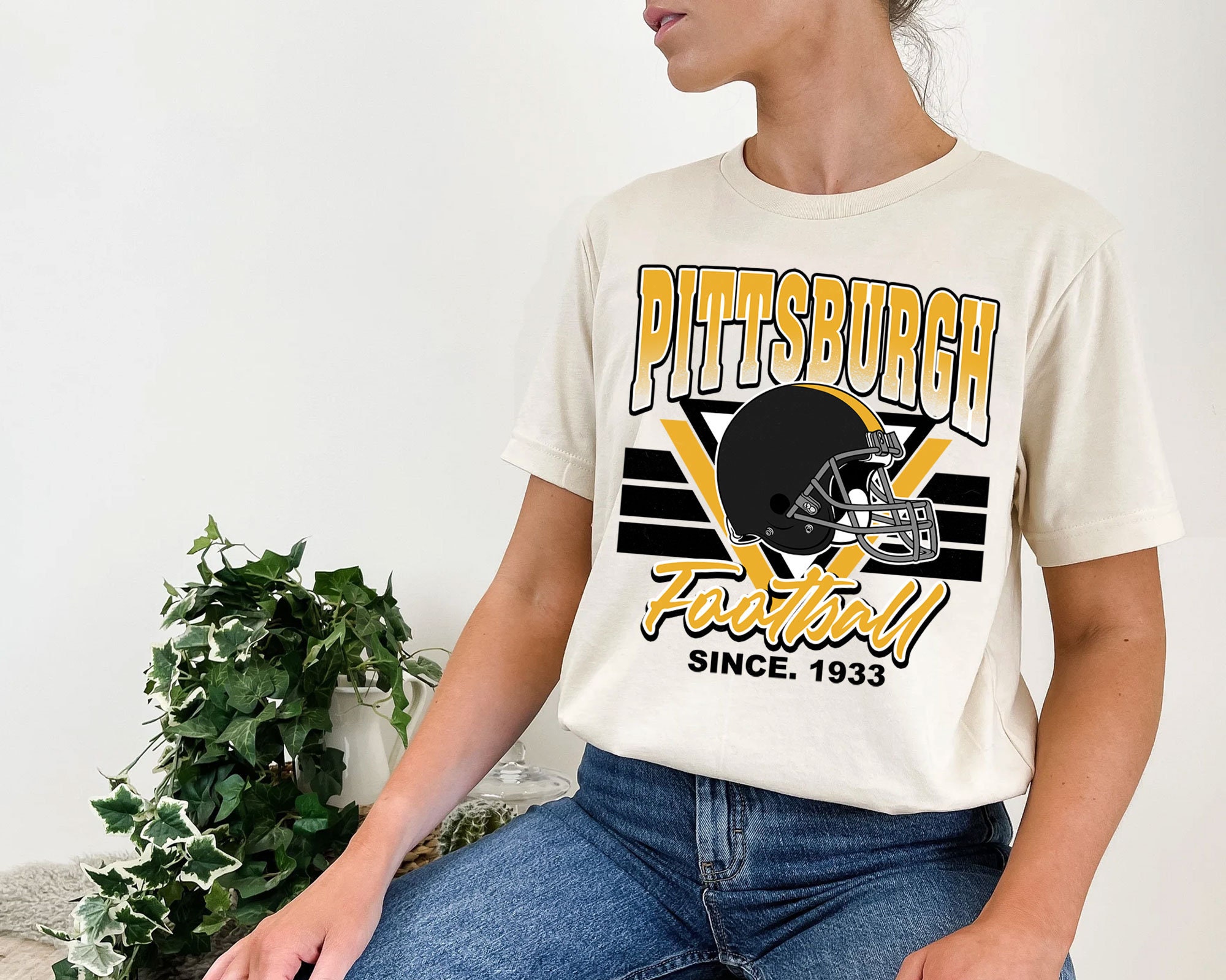 Discover Pittsburgh Football Team Sweatshirt, Vintage Pittsburgh Football Crewneck Sweatshirts
