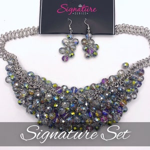 Iridescent Fringe Necklace - Short and Bold Jewelry - The Tanger - Zi Collection