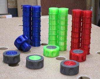 MagDog Magnetic MFT Bench Hole Plugs: 80 Plugs, 2 Extractors