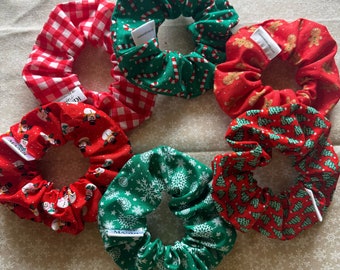 Weihnachts Scrunchies | Festlicher Urlaub Haarschmuck