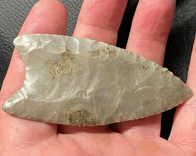 Authentic Fluted Clovis Projectile Point Ancient Paleoindian Artifact