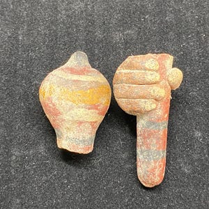Authentic Pre-Columbian Pottery Bowl Rim Decorations - Prehistoric Artifacts - Discovered in Southwest Texas