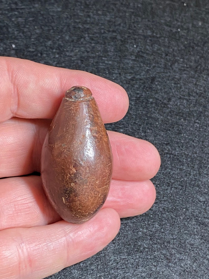 Authentic Precolumbian Hematite Plummet Prehistoric Native Etsy