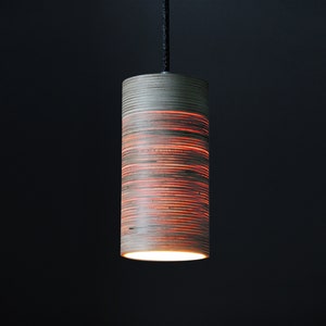 Lumiwoo 9 - Handcrafted pendant lamp made of birch wood in a minimalist design