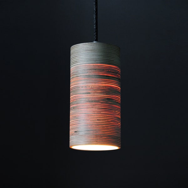 Lumiwoo 9 - Lampe à suspension fabriquée à la main en bois de bouleau au design minimaliste