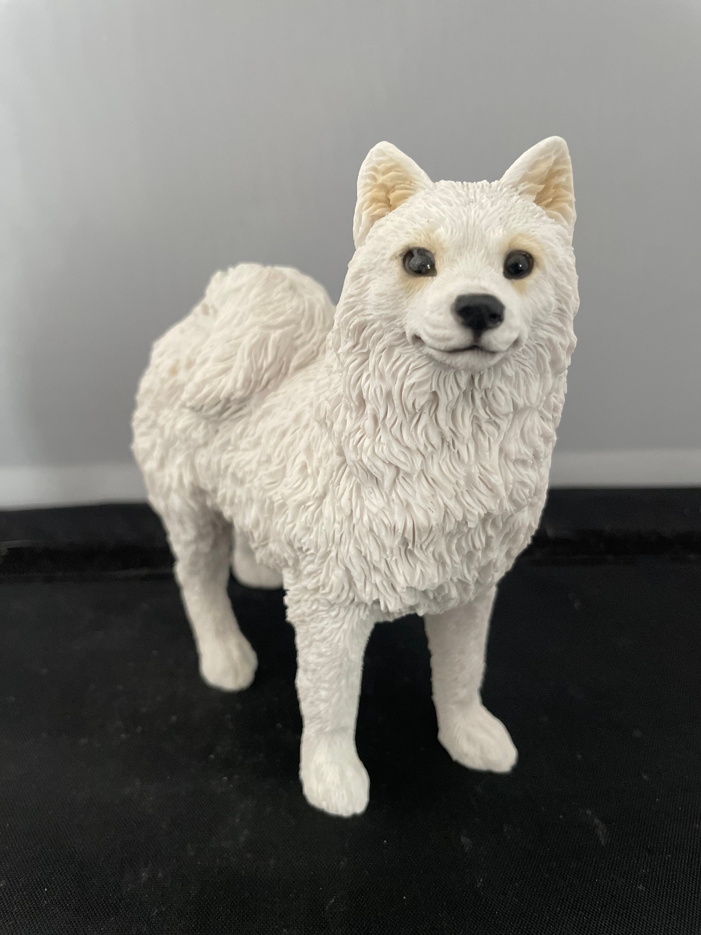 Samoyed Standing Dog Gift Ornament Figure Model Hand Made With ...