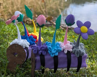 Pikmin Inspired Headbands | Gamer, cosplay, Party Favor | Matching yarn