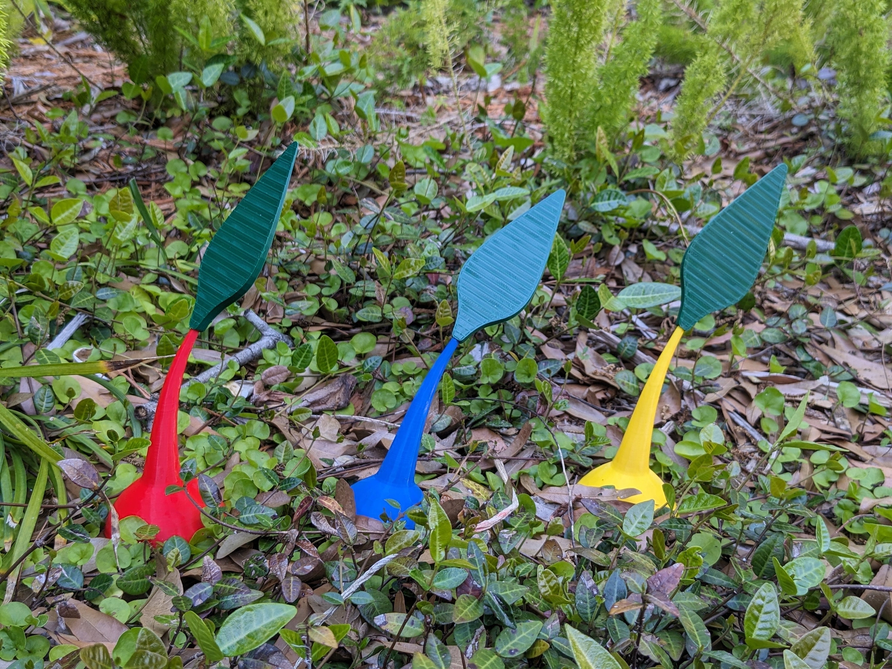 3D Printed Pikmin Figures - Gamer Decor, Set of 3 - Etsy