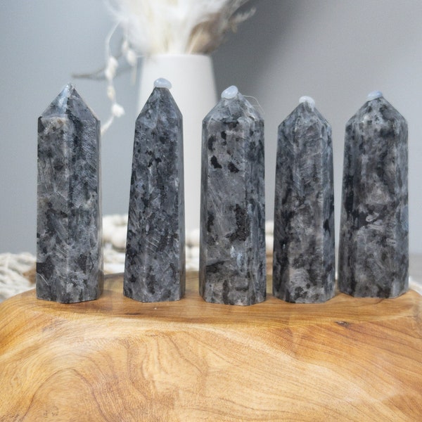 1 Larvikite Tower | Crystal Gift | Meditation Stone